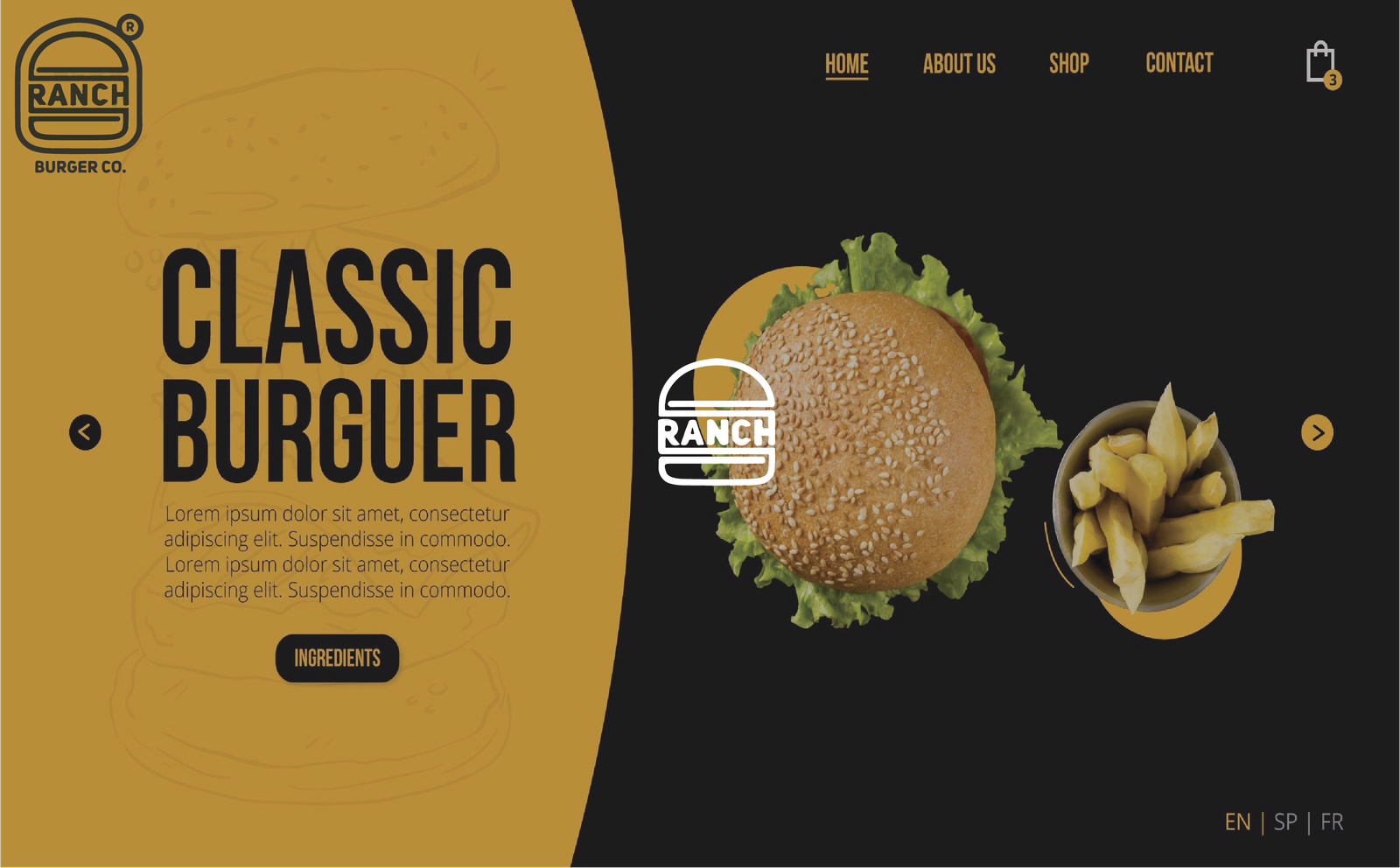 Burger company website